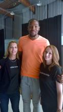 Victoria with Robin Walker and Kevin Durant.