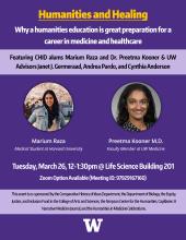Humanities and Healing Event Poster