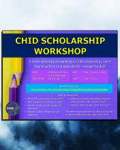 Poster for CHID Scholarship Workshop