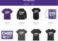 Screenshot of The CHID Store merchandise