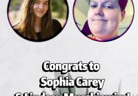 CHID Student Award Winners Sophia Carey and Lindsey Muszkiewicz